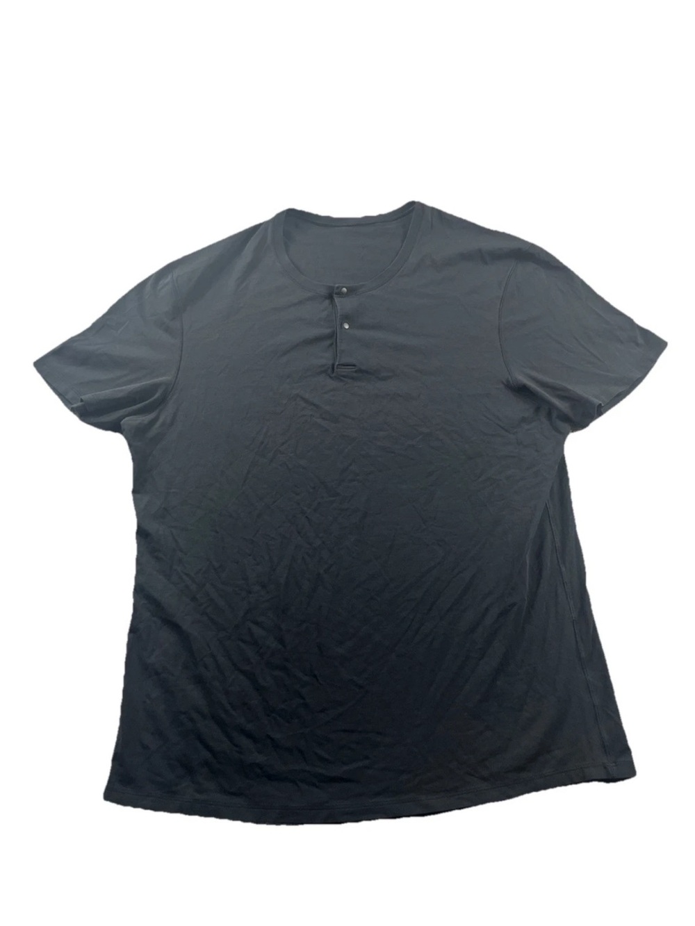Lululemon 5 year basic Black Henley Short-Sleeve Shirt